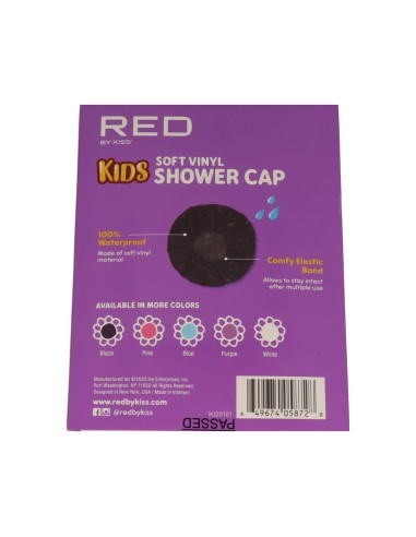 Red Kiss Kids Gorro  Ducha Infantil Negro
