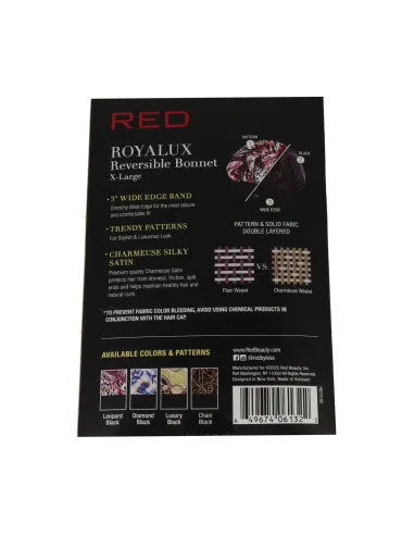 Red Kiss Royallux Gorro Satén Reversible Super Jumbo