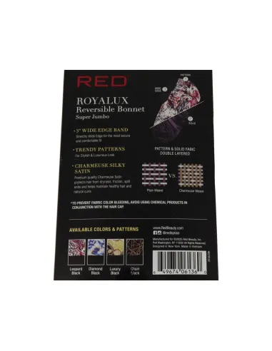 Red Kiss Royallux Gorro  Satén Reversible Trenzas