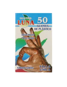 Luna Guantes Plástico Desechables 50 uds TU