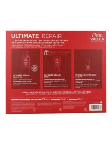 Wella Ultimate Repair Pack – Rutina Reparadora AHA & Omega-9 90 segundos