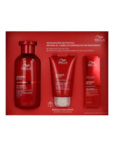 Wella Ultimate Repair Pack – Rutina Reparadora AHA & Omega-9 90 segundos
