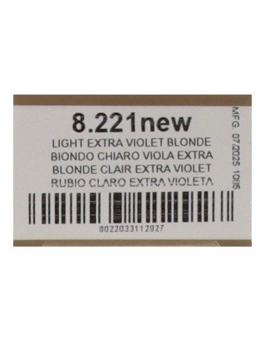 Farmavita Life Color Plus 8.221 New – Rubio Claro Irisado Ceniza 100 ml