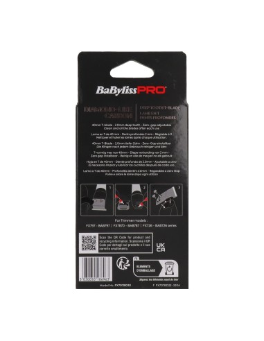 Babyliss Skeleton T-blade 2.0 Black