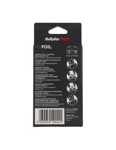 BaBylissPRO Testina di ricambio per rasoio a doppia lamina UVFOIL02
