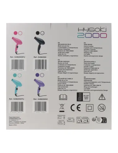 Sèche-cheveux Fama Hysoki noir 2000W