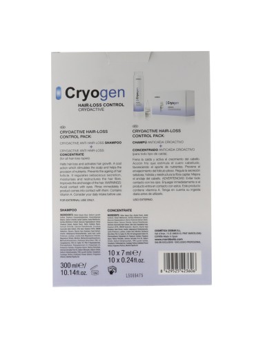 Montibello Cryogen Pack Anti Caída (Champú 300 ml/Concentrado 10X7 ml)