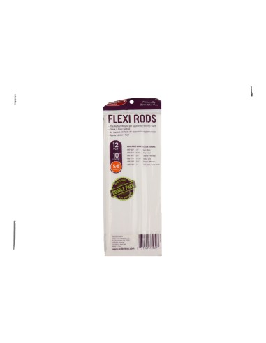 Red Kiss Flexi Rods 10" 5/8" 12 Pieces Orange Flexible Curlers