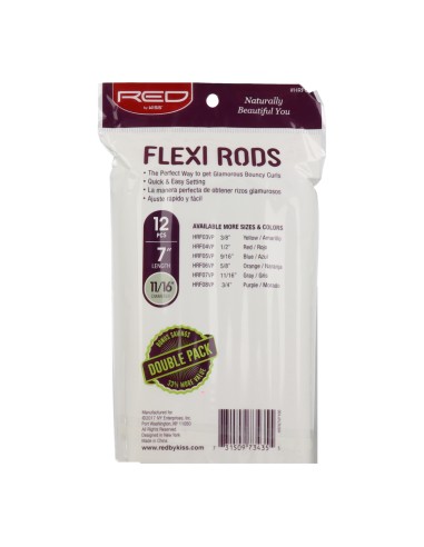 Red Kiss Cold Wave Rods Longitud 11/16" 12 Piezas Sans Bigudi
