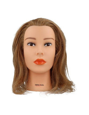Sinelco Cabeza De Maniquí Isaline 40Cm (0030211) Cabello Humano