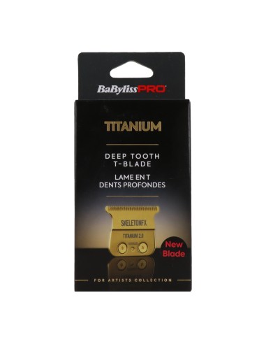 Lame BaBylissPRO Skeleton T-Blade Titanium Gold (FX707G2ZE)
