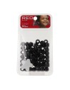 Contas de cabelo Red Kiss L 60 unidades (pretas)