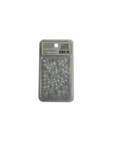 Contas de cabelo Red Kiss L 60 unidades (transparentes)