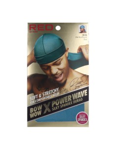 Red Kiss Power Wave Silky Spandex Durag Blue Hair Cape