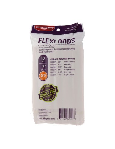 Red Kiss Flexi Rods 7" 5.8 Valuepack 12 Pcs