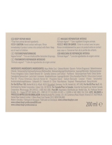 Schwarzkopf Blondme Bond Repair Bondfinity Mascarilla 200 ml