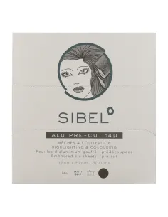 Sinelco Sibel Pre-Cut Aluminum Sheets Black 12 × 27 cm – 300 units