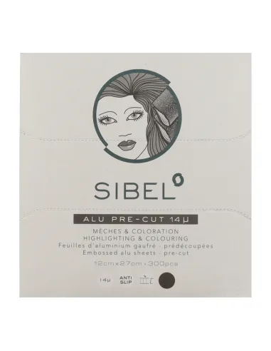 Sinelco Sibel Pre-Cut Aluminum Sheets Black 12 × 27 cm – 300 units