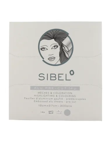 Sinelco Sibel Pre-Cut Aluminum Sheets Silver 12 × 27 cm – 300 units