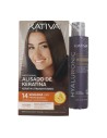 Kit lisciante alla cheratina brasiliana Kativa (50 ml + 150 ml + 30 ml + shampoo in omaggio)
