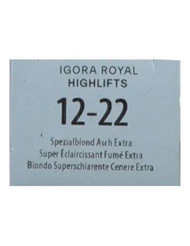 Schwarzkopf Igora Royal Highlifts 12-22 – Biondo iridescente ultra chiaro 60 ml