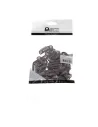 Sachet Eurostil de 50 clips pour extensions de cheveux, marron, 2,8 cm