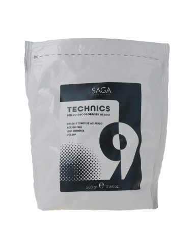 SAGA PROFESSIONNEL TECHNICS POLVO DECOLORANTE NEGRO 500 GR