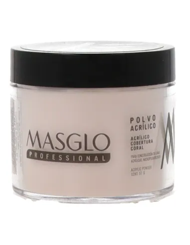 MASGLO POLVO ACRILICO COBERTURA CORAL 57G