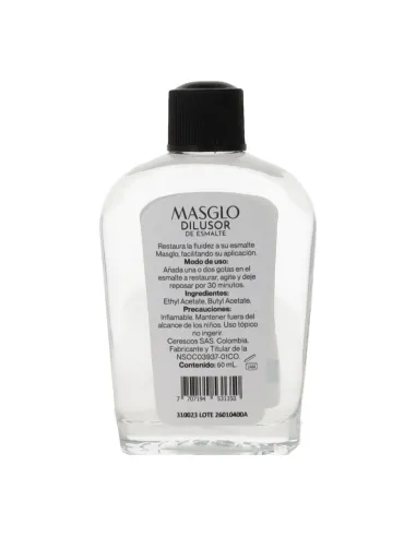 MASGLO DILUSOR DE ESMALTES 60ML