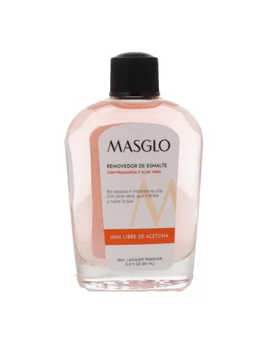 MASGLO REMOV DE ESMALTE CON FRAG Y ALOE VERA 60ML