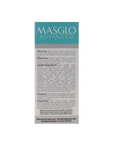 MASGLO ADVANCED TOTAL CARE BASE BLANCO NACAR 13,5ML