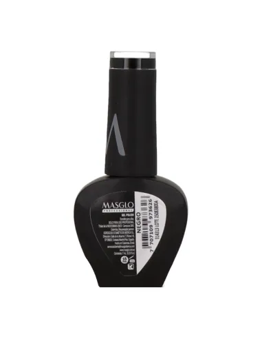 MASGLO GEL POLISH NEGRO 7ML