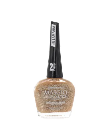 MASGLO GEL EVOLUTION GRANIZADO DORADO 13,5ML