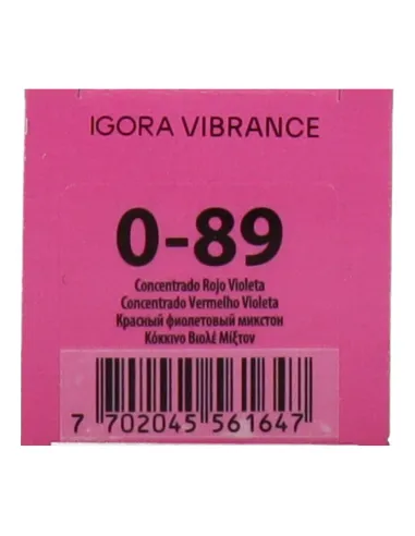SKPF IGORA VIBRANCE 0-89 CONCENTRADO ROJO VIOLETA 60ML NEW