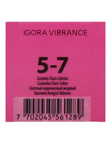 SKPF IGORA VIBRANCE 5-7 CASTAÑO CLARO COBRIZO 60ML NEW