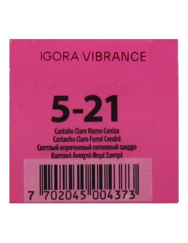 SKPF IGORA VIBRANCE 5-21 CASTAÑO CLARO HUMO CENIZA 60ML NEW