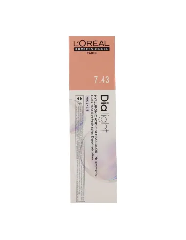 L'Oréal Professionnel Dia Light 7.43 - Rubio Cobrizo Dorado 60 ml