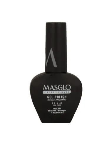 Top Coat Brilhante para Esmalte em Gel Masglo 14 ml