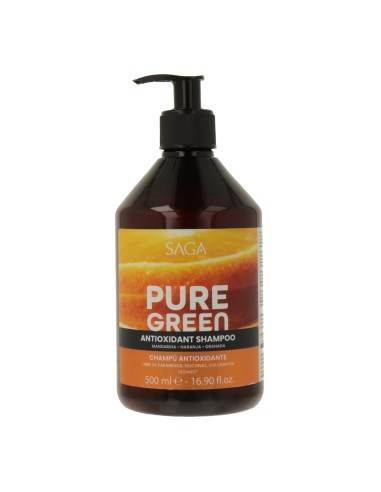 Shampoo antioxidante Saga Pure Green 500 ml