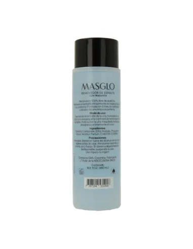 Masglo Removedor de Esmalte Tradicional Fragancia Azul 480 ml