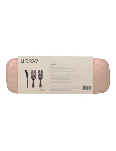 Sinelco Ultron Set Girra Plancha y Cepillo Proflex Burgundy P050523
