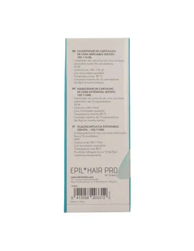 Sibel Ser'Epil Epil'Hair Pro Calentador de Cartuchos de Cera 100-110 ml